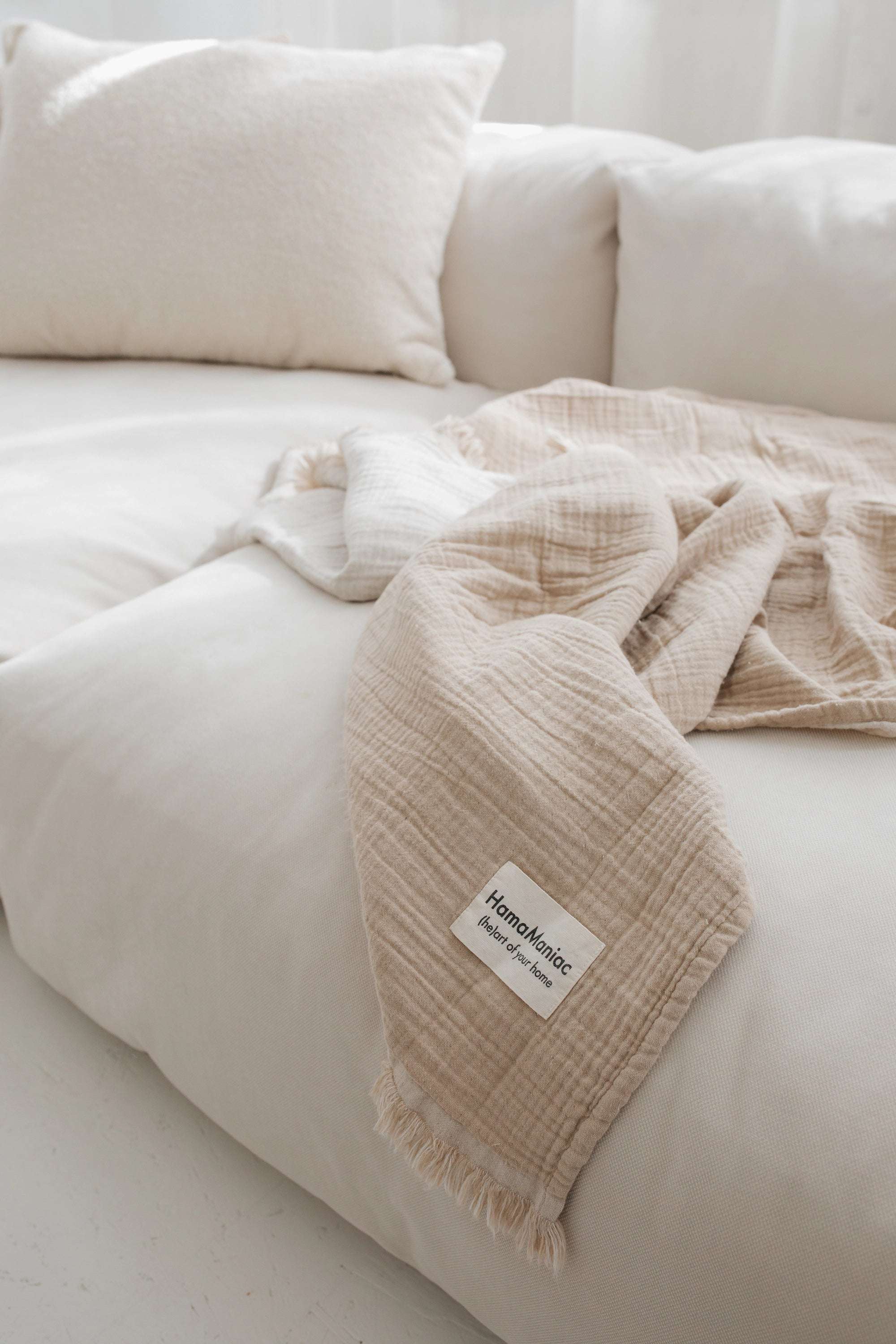 HamaManiac Couchdecke Hanfdecke Sofa