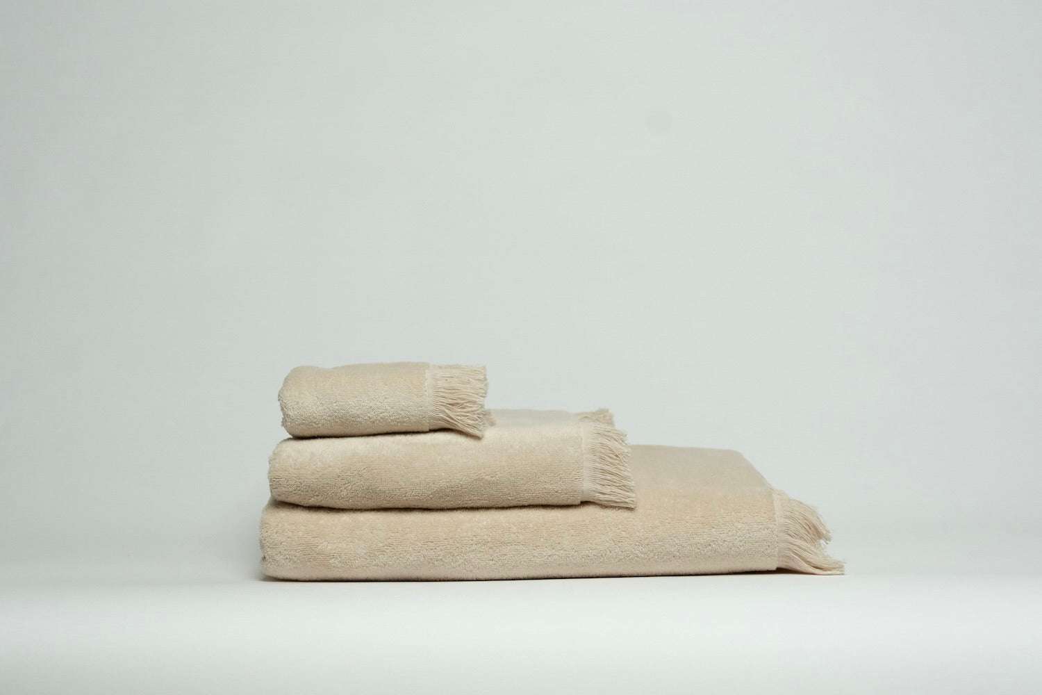 Handtuch Towel Baumwolle Natur creme