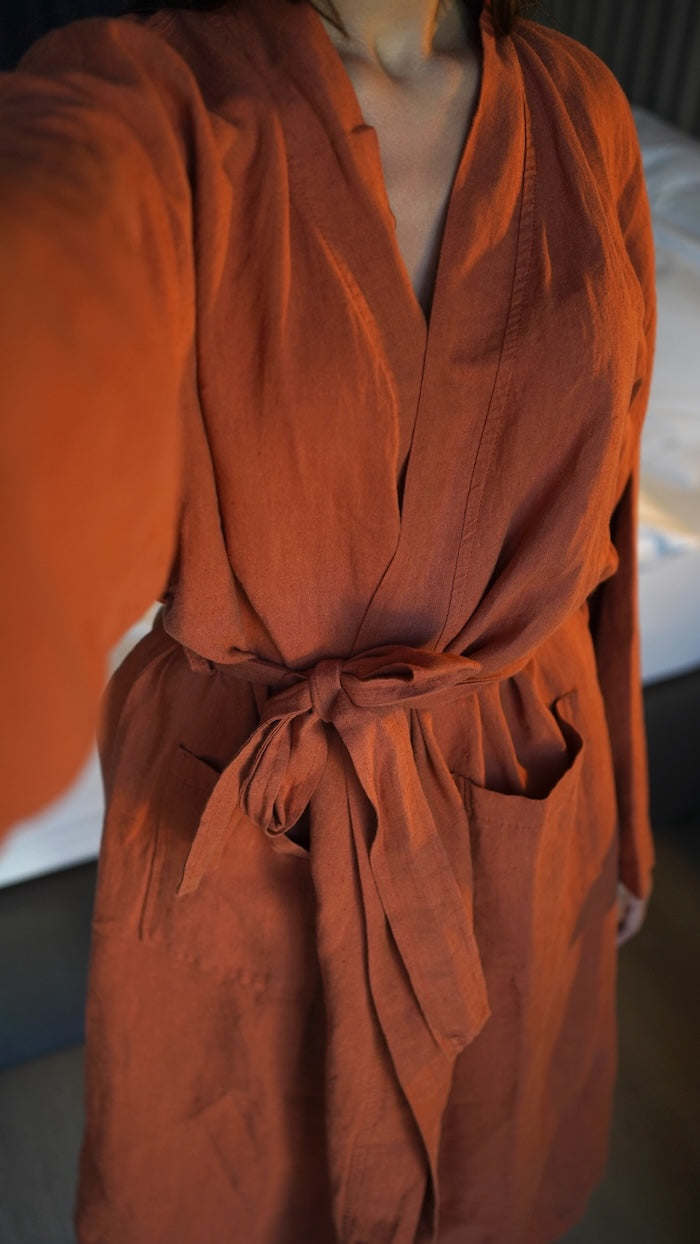 Leinen-Kimono