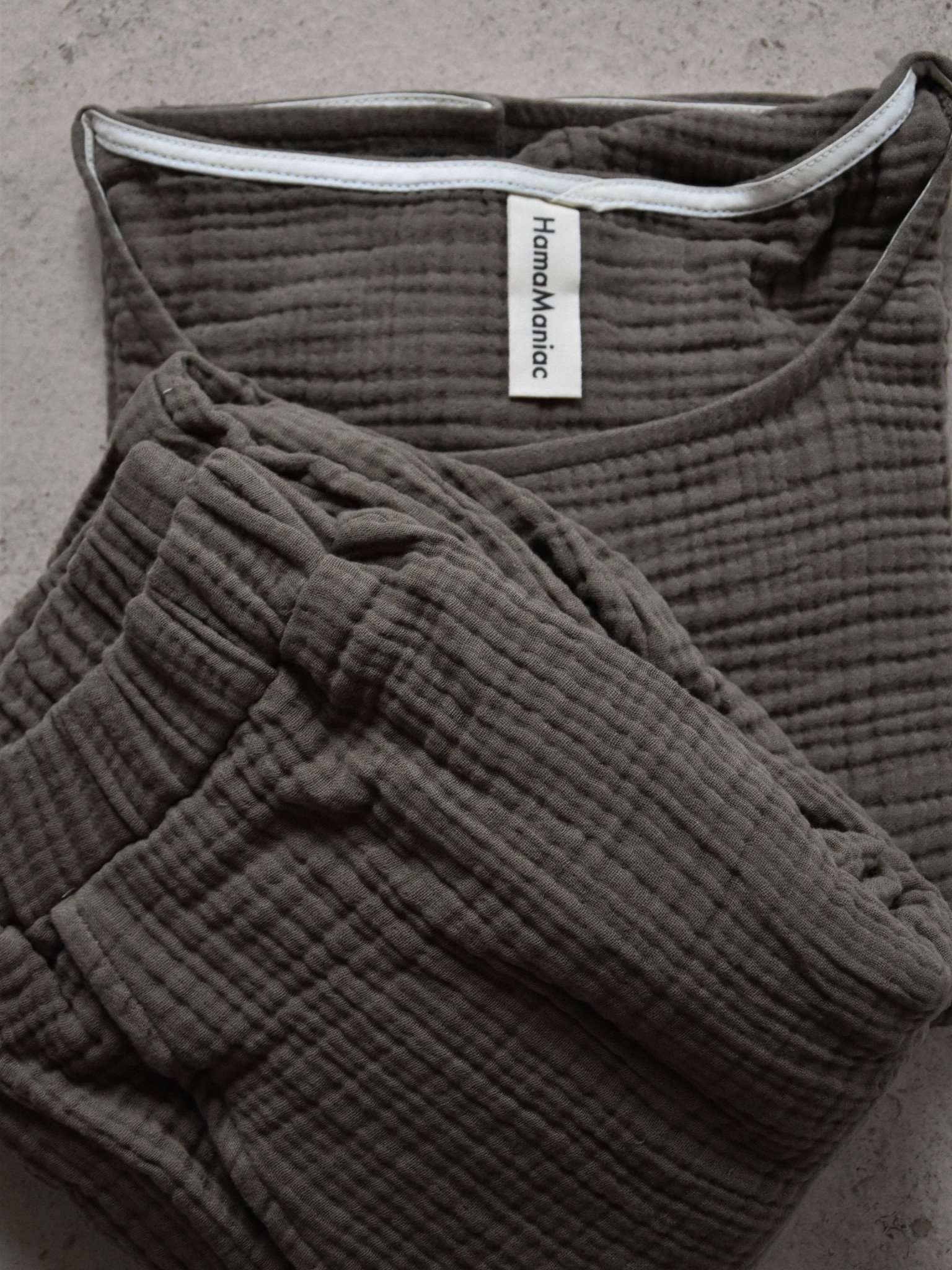 Musselin Homewear Hausanzug taupe