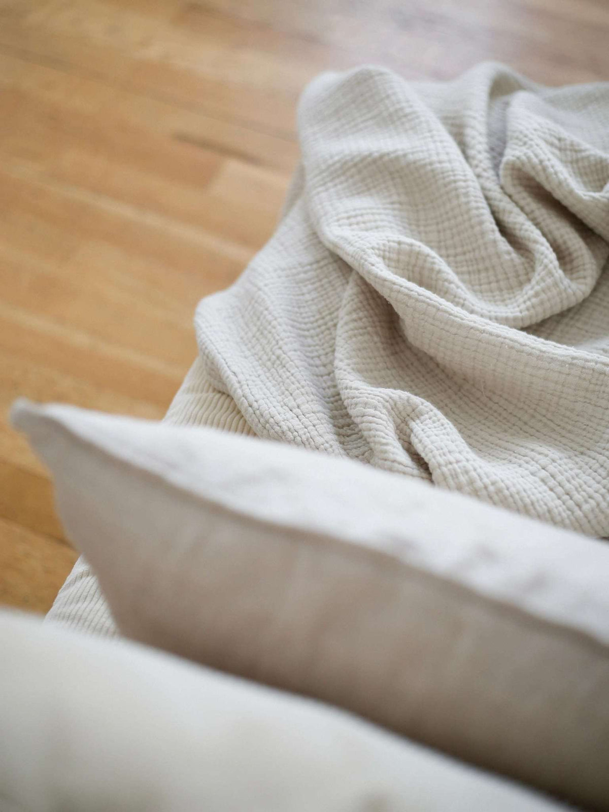Luxuriöse Couchdecke Crinkled Baumwolle