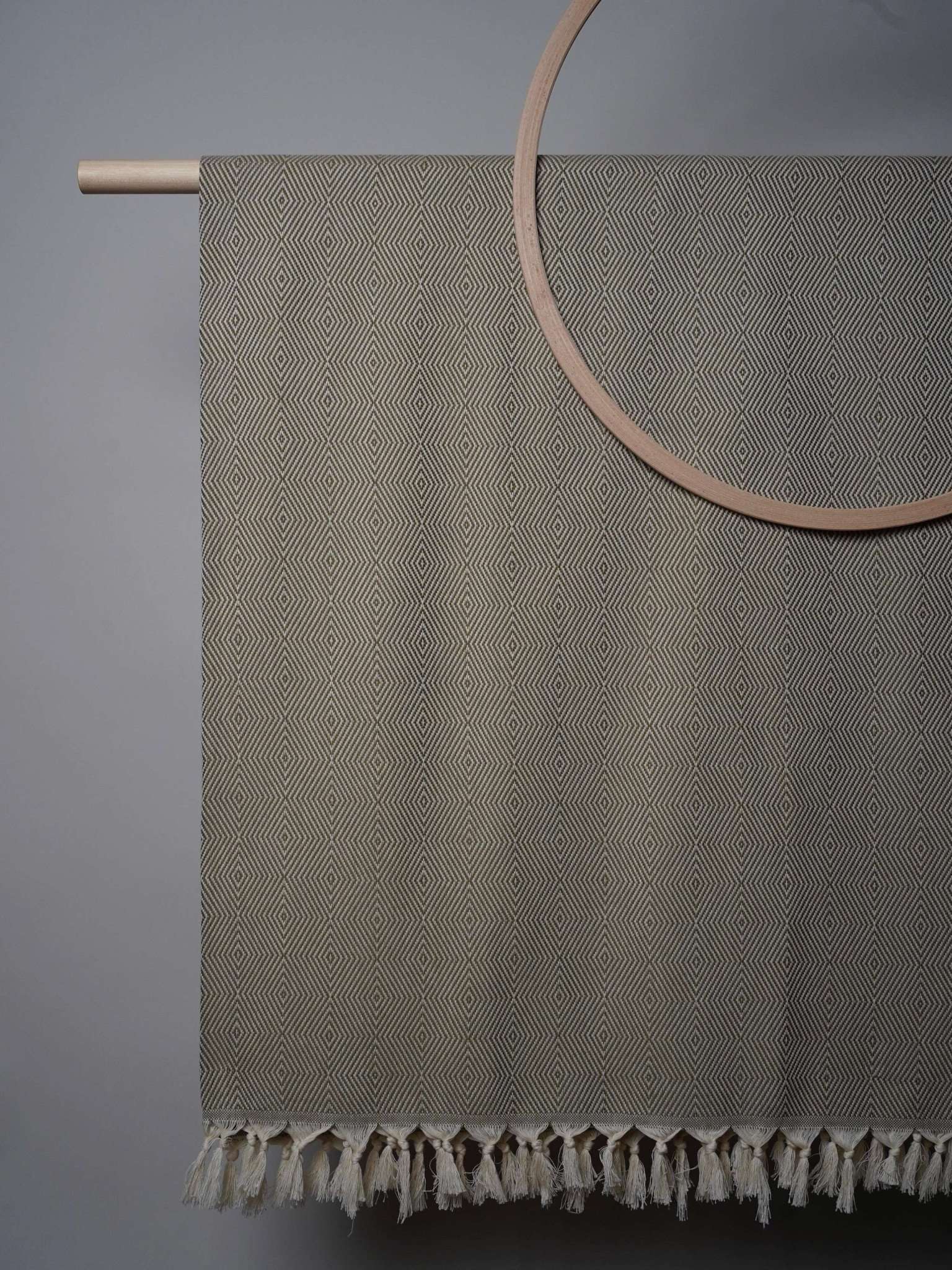 Couchdecke Baumwolle Wohnzimmer Olivgrün