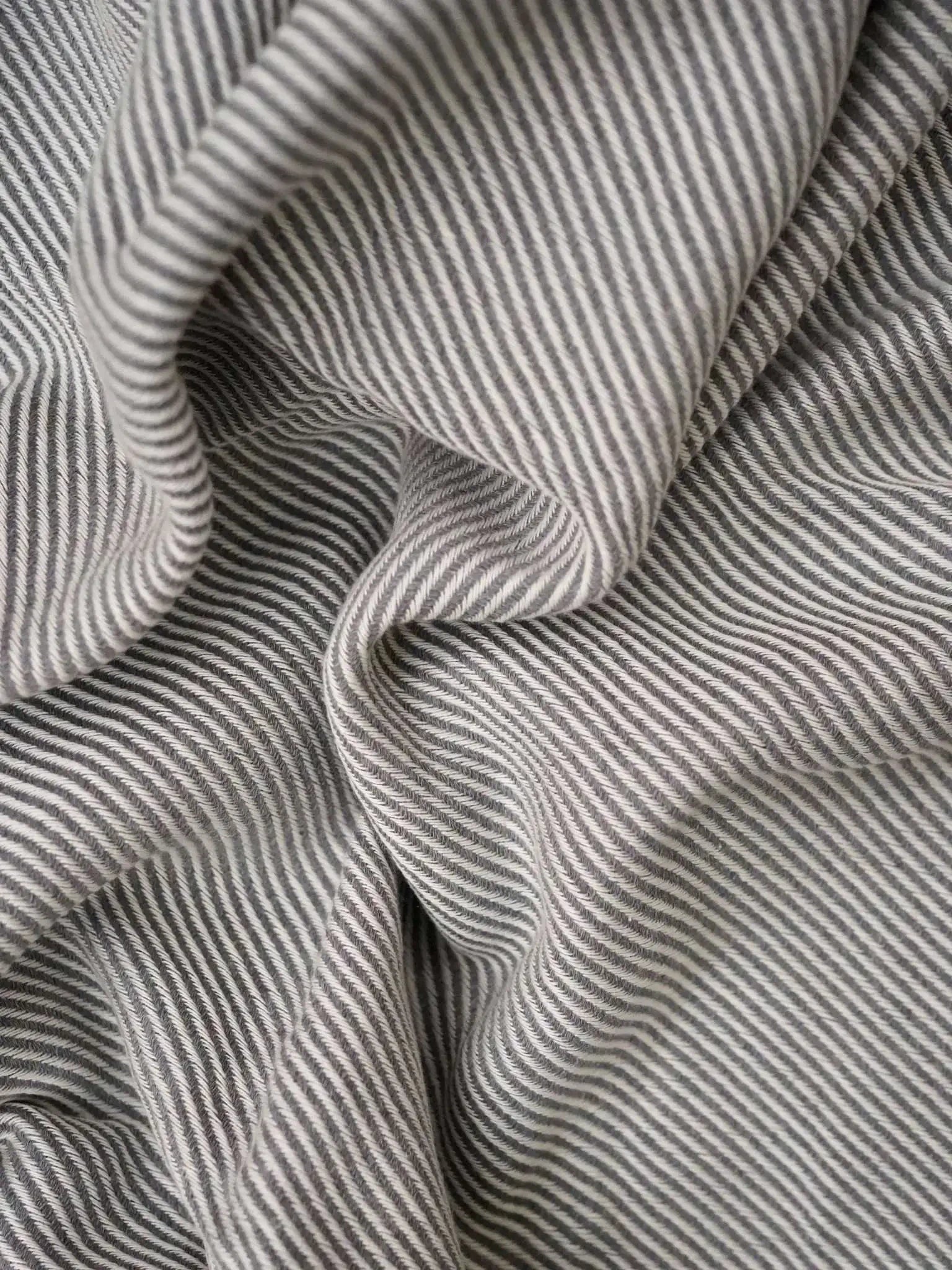 Hamamtuch Sauna gestreift grau