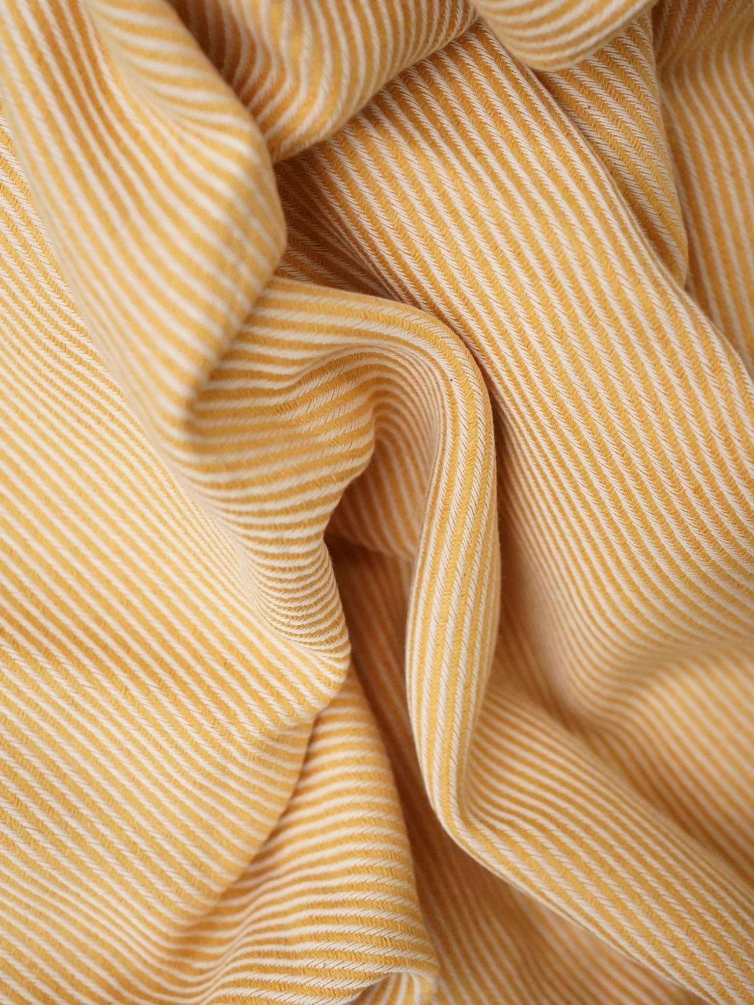 Hamamtuch Sauna gestreift gelb senfgelb