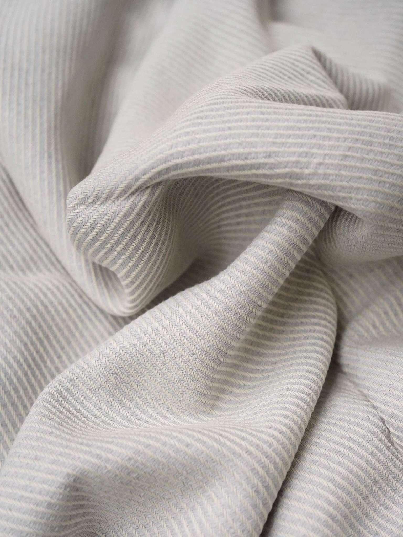 Hamamtuch Sauna gestreift hellgrau