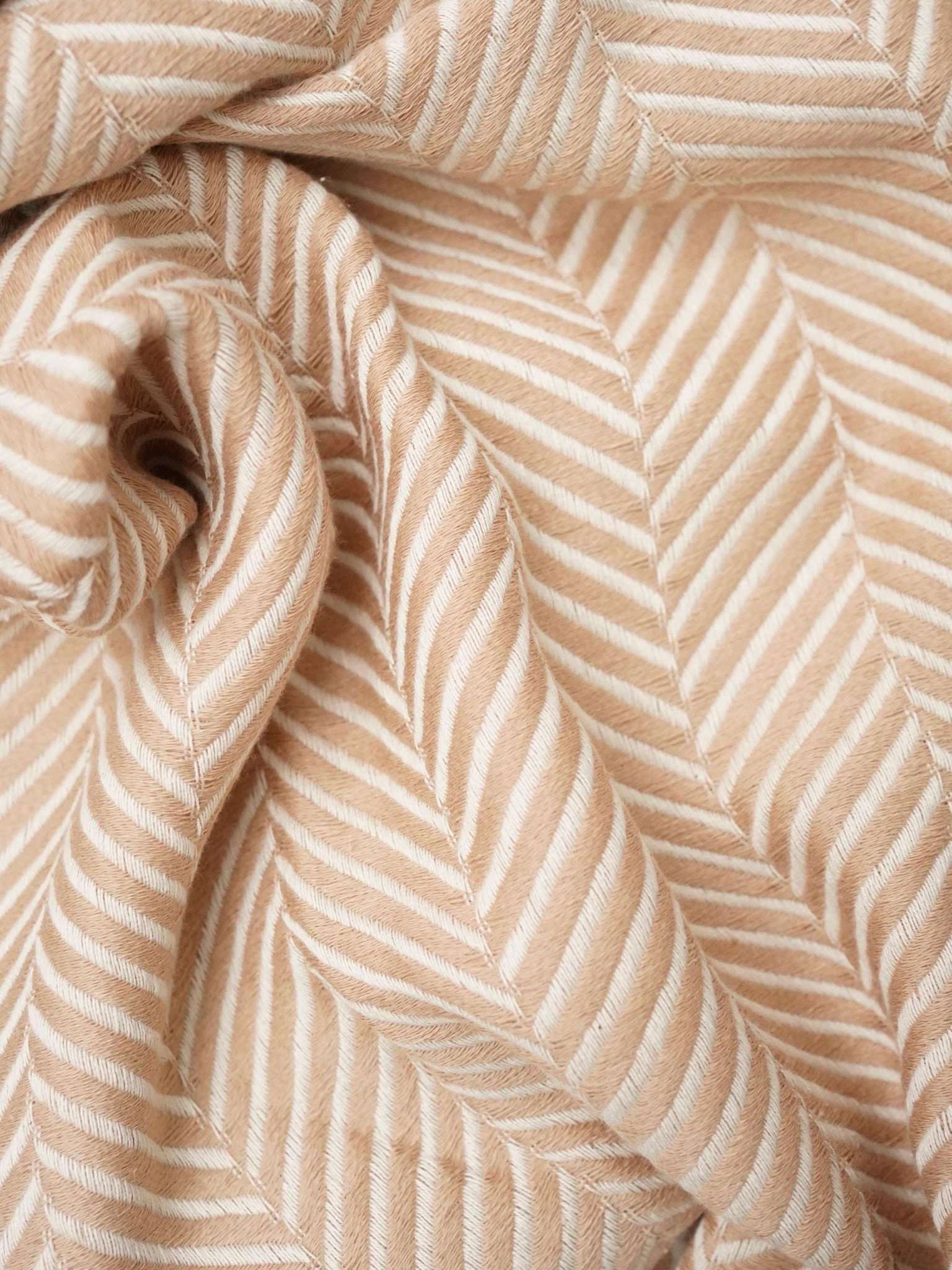 Hamamtuch Sauna Fischgraete beige