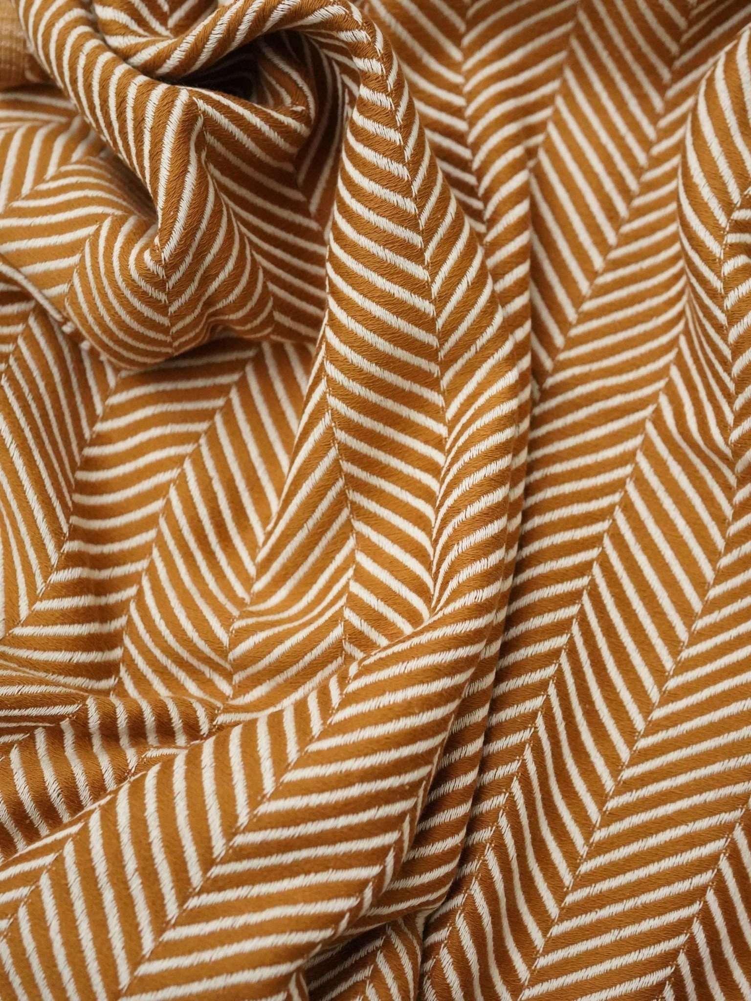 Hamamtuch Sauna Fischgraete braun