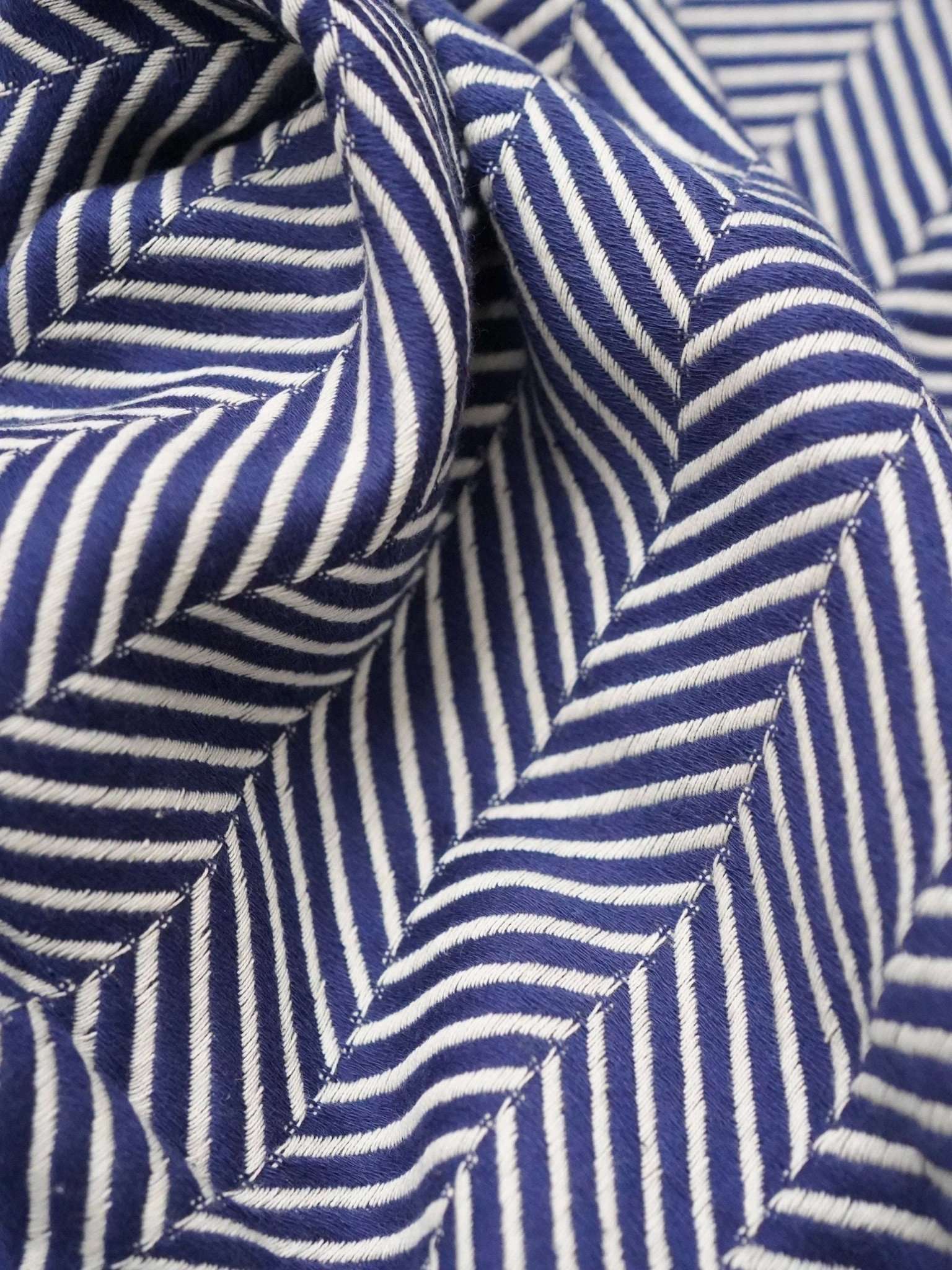 Hamamtuch Sauna Fischgraete dunkelblau