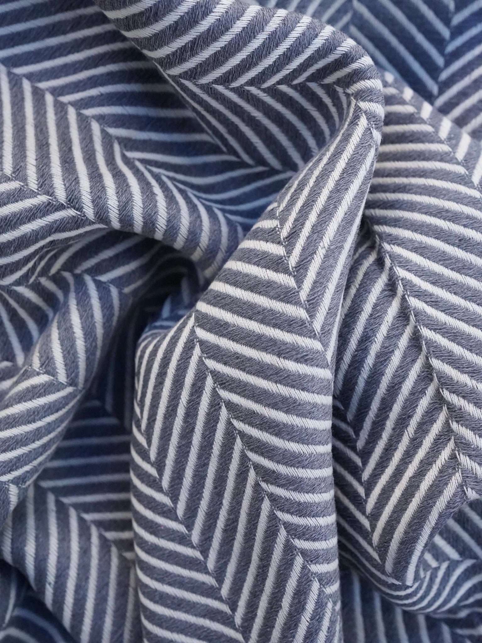 Hamamtuch Sauna Fischgraete dunkelgrau