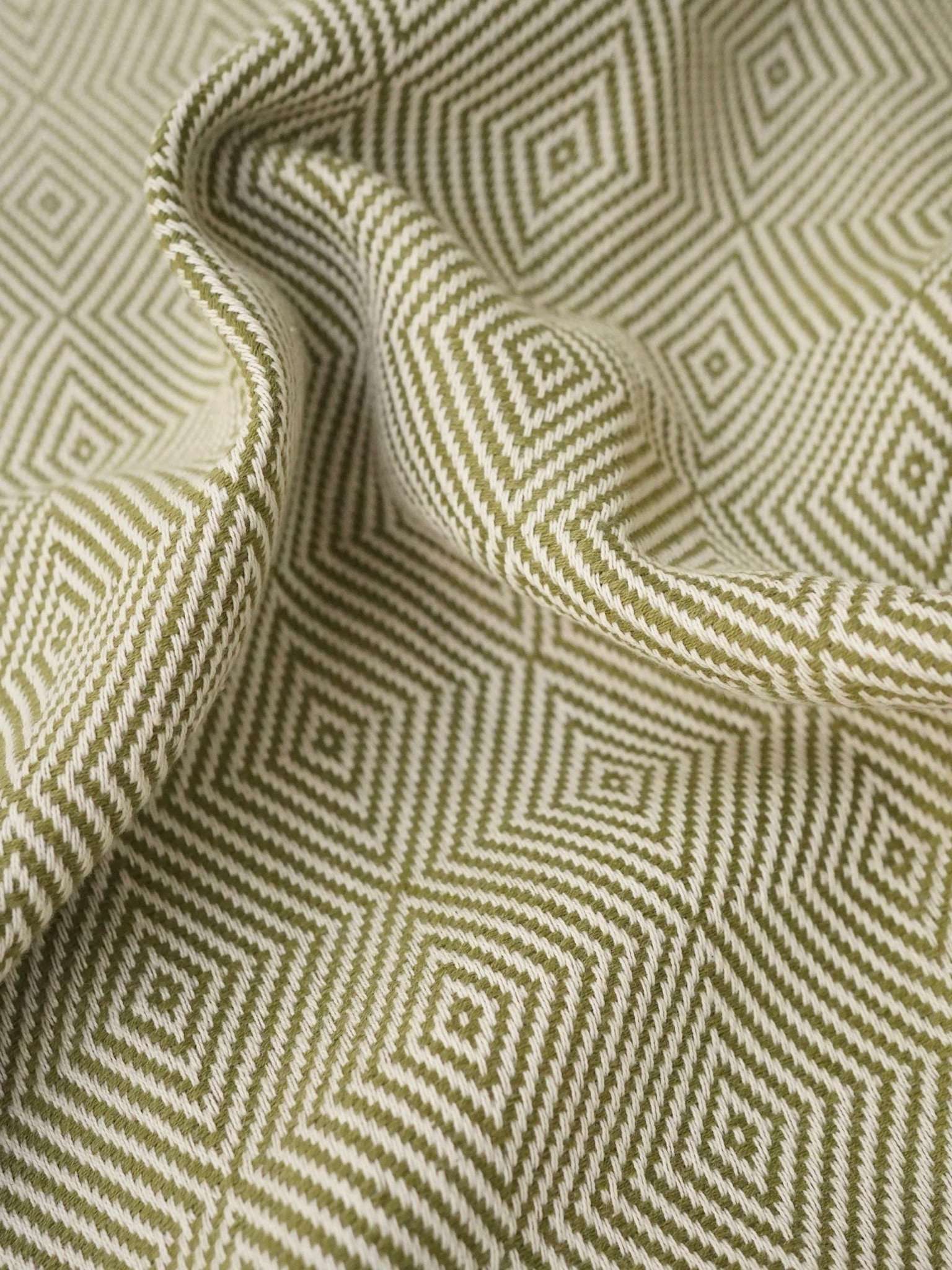 Hamamtuch Sauna Rautenmuster grün