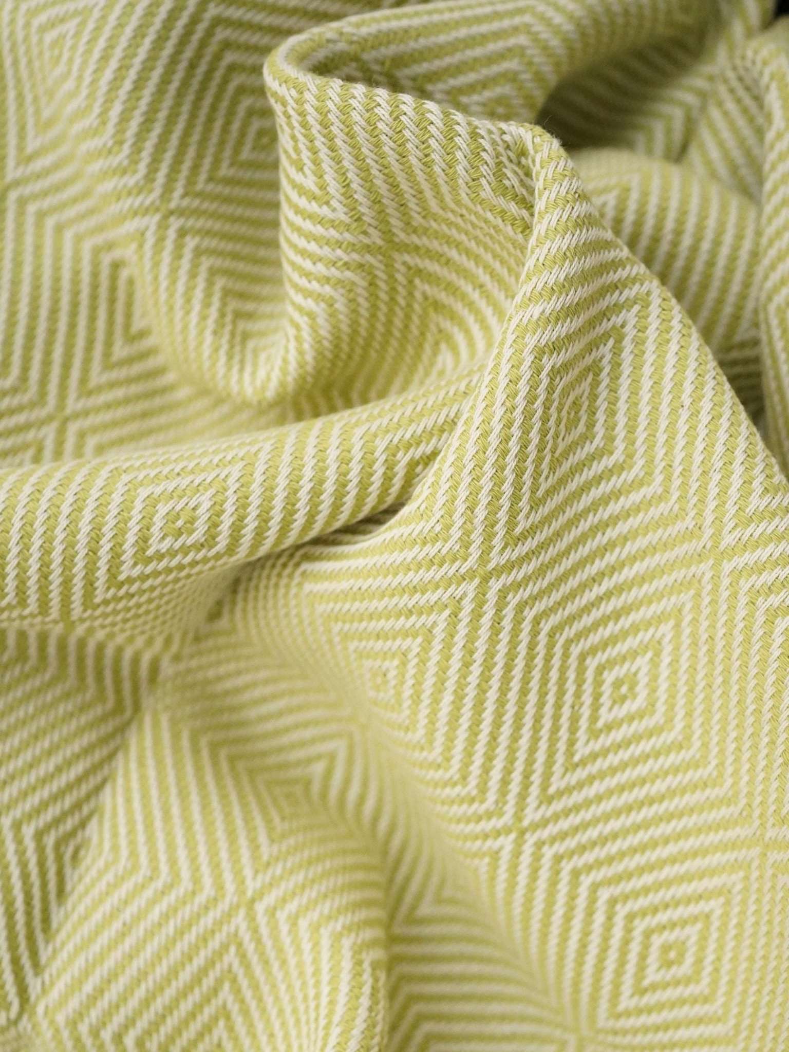 Hamamtuch Sauna Rautenmuster hellgrün