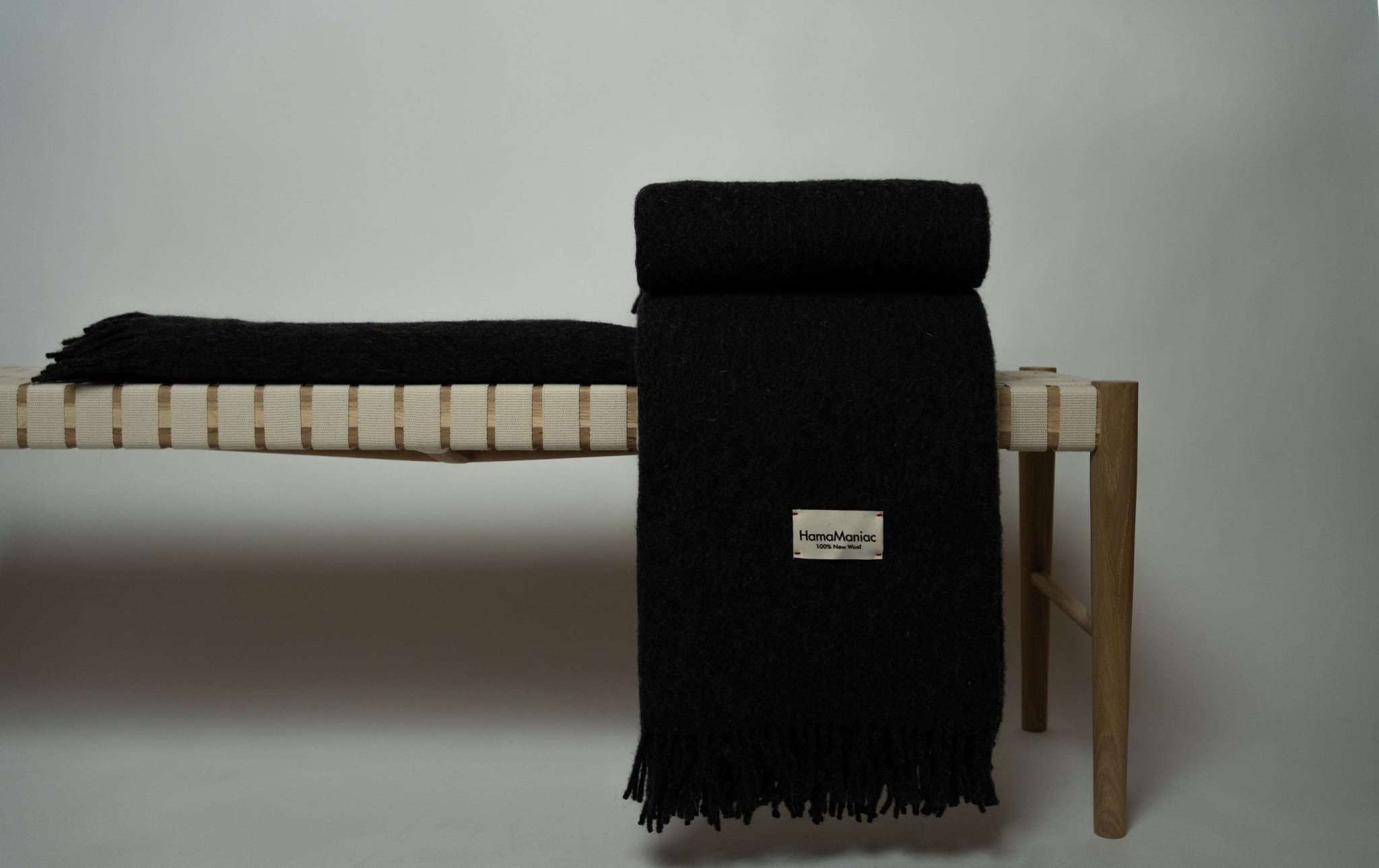 Wolldecke Couchdecke Wohnzimmer anthrazit