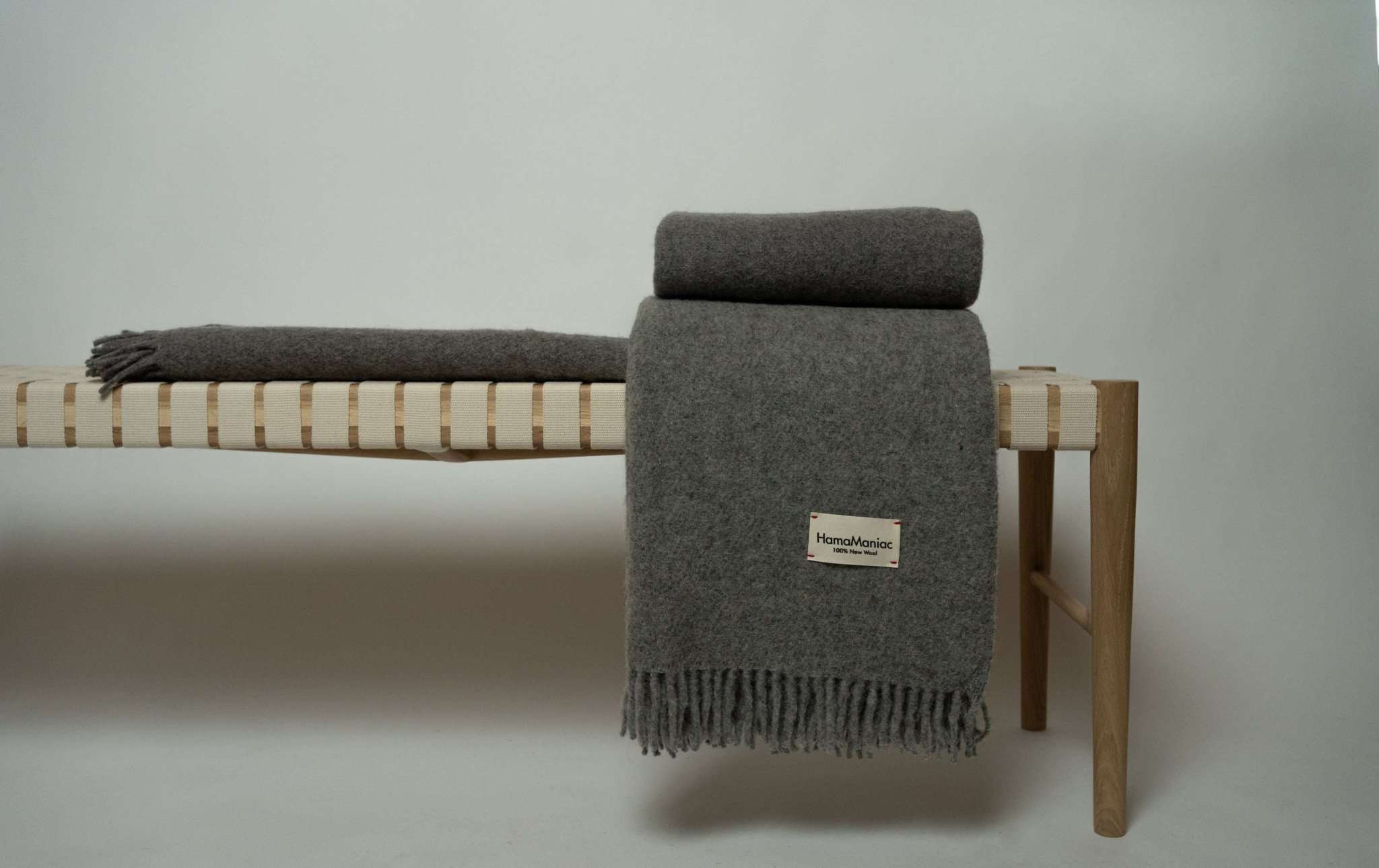 Wolldecke Couchdecke Wohnzimmer grau