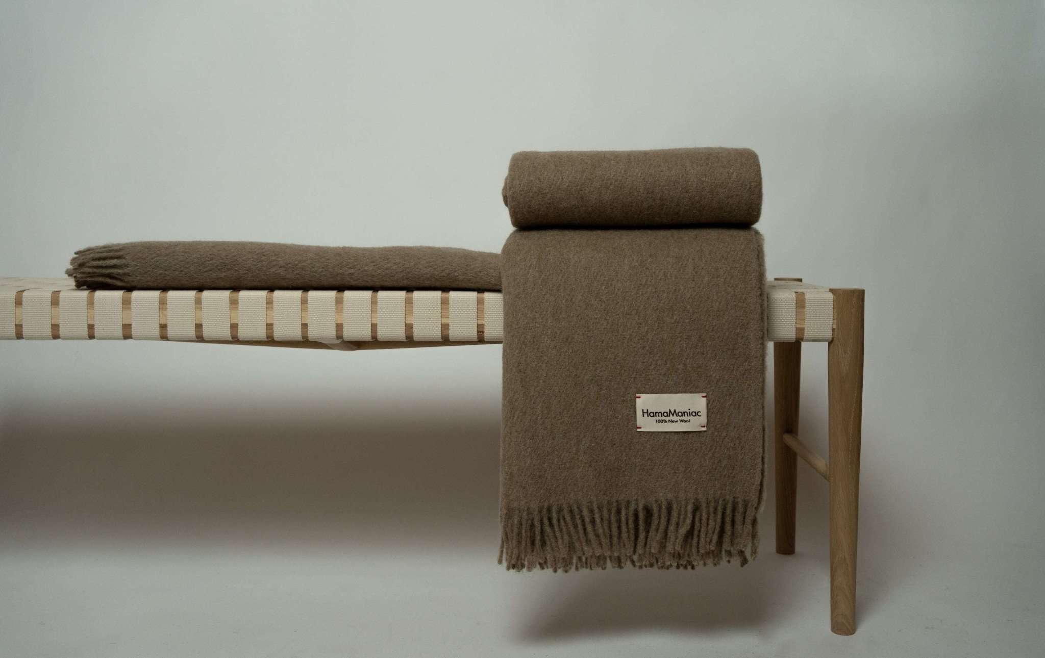 Wolldecke Couchdecke Wohnzimmer braun