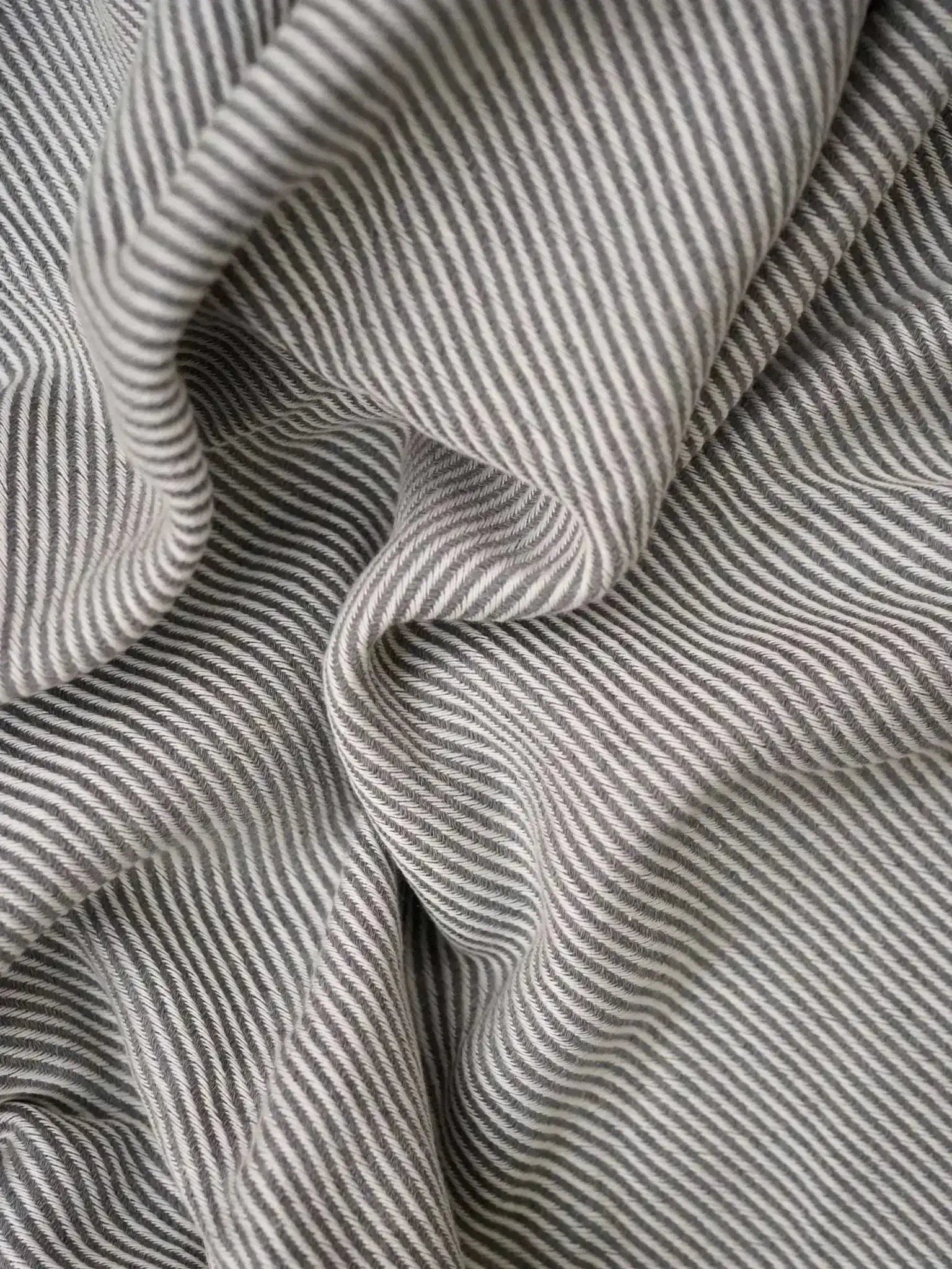 Hamamtuch Sauna gestreift grau